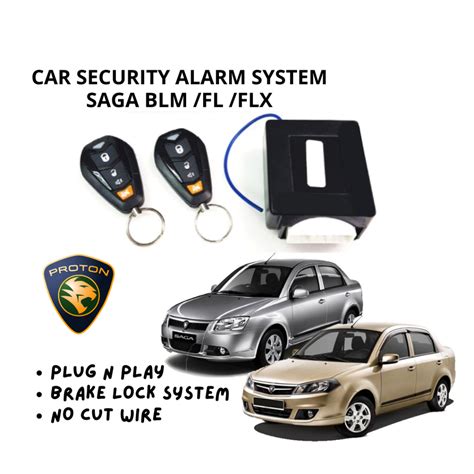 Proton Saga Blm Fl Flx Oem Alarm System Plug Play Half Set