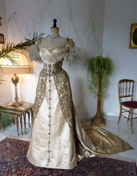 Worth Evening Dress Paris Ca Antique Gown