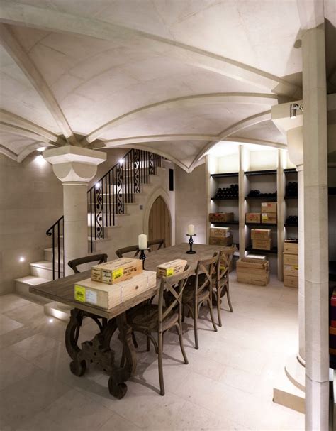 New Stone Vaulted Wine Cellar Adjacent To A Listed Farmhouse French