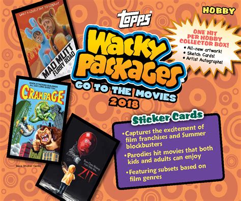 2018 Topps Wacky Packages Go To The Movies Checklist