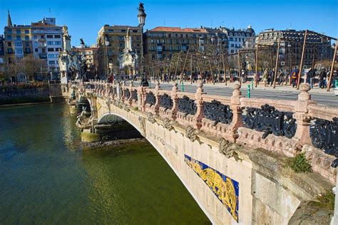 Maria Cristina Bridge Of San Sebastian Basque Country Guipuzcoa