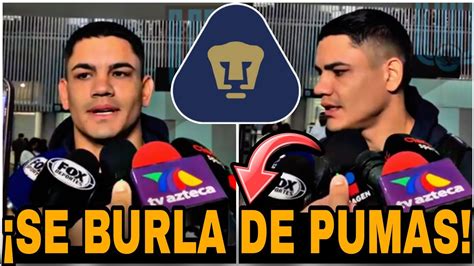 TORO FERNANDEZ Se BURLA De PUMAS LLEGARIA A PUMAS REFUERZOS PUMAS