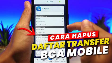 Cara Menghapus Daftar Transfer Di M Banking BCA BCA Mobile Terbaru