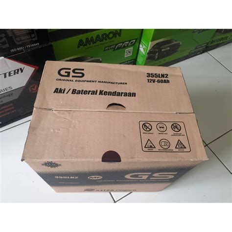 Jual Aki Mobil INNOVA REBORN BENSIN GS MF OEM 355LN2 LN2 12V 60Ah