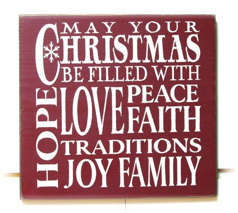 May Your Christmas Be Filled Hope Love Peace By Woodsignsbypatti