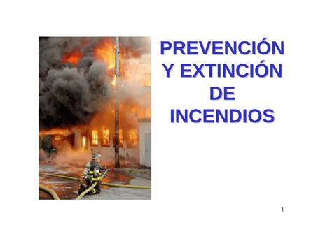 Pdf Prevenci N Y Extinci N De Incendios Qu Es Un Incendio El