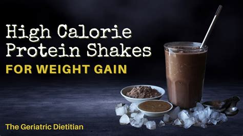 High Calorie Protein Shakes For Weight Gain The Geriatric Dietitian