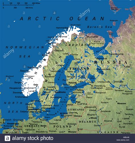 Map Norway Sweden Finland - Share Map