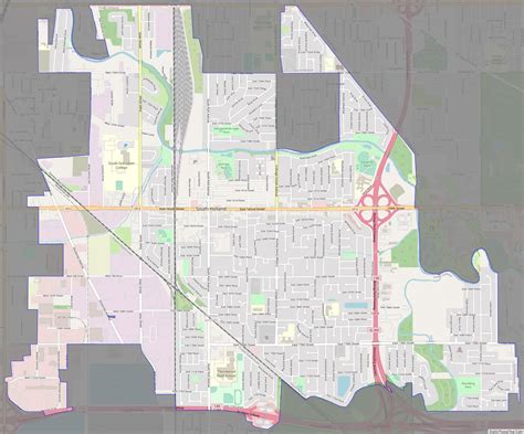 Map of South Holland village