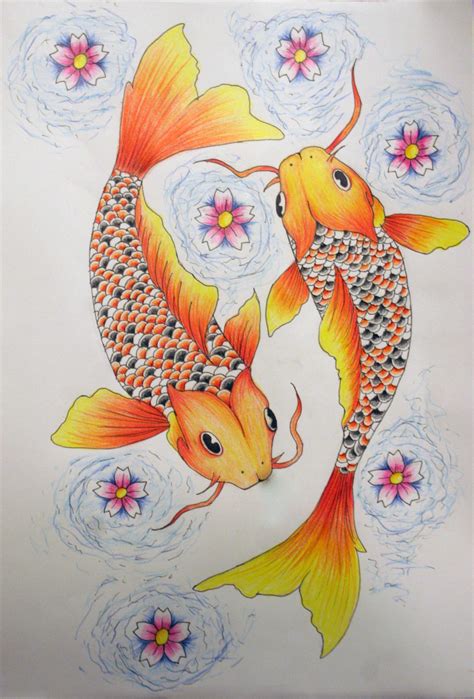 Pisces Tattoo Color by KelseySparrow67 on DeviantArt