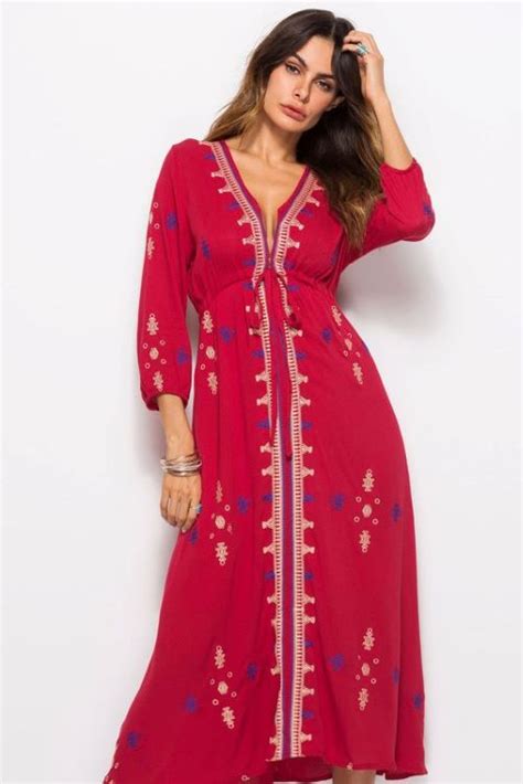 Crimson Dress - October Blue | Summer Holiday Collection