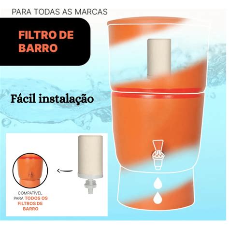 Refil Vela Cer Mica Para Filtro De Barro Pote Gua Tradicional