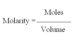 Chemestry 11 Lessons: Molar Concentration or Molarity