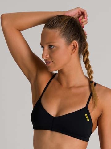 Arena Biustonosz bikini Yellow Star w kolorze czarnym najlepsze wyprzedaże w limango