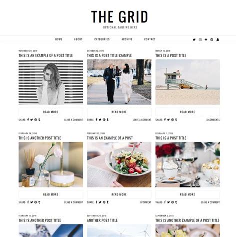 WordPress Theme: The Grid | Professional wordpress themes, Blogging ...