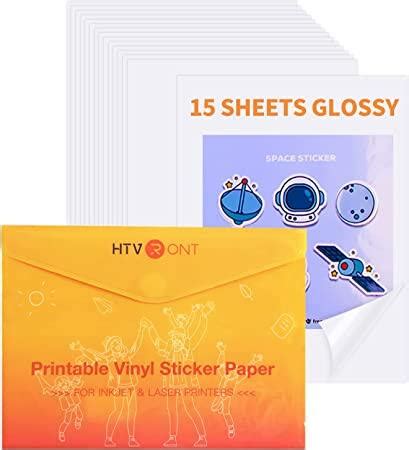 Htvront Pcs X White Inkjet Printable Vinyl Sticker Paper