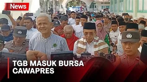 Tanggapan Ganjar Pranowo Soal Kemungkinan TGB Sebagai Cawapres