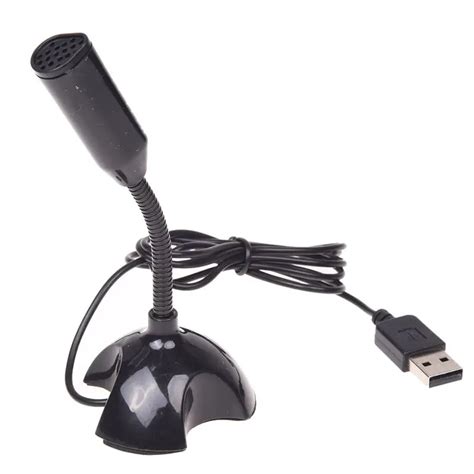 USB Noise Canceling Mic Portable Mini USB Microphone With Holder Stand For Mac PC Computer ...