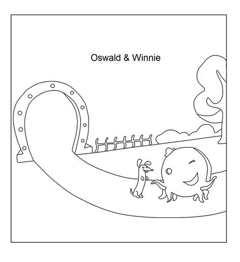 Oswald The Octopus Coloring Page Octopus Coloring Page Oswald The