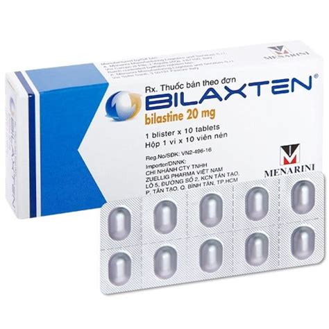 Bilaxten Bilastin 20mg Menarini H10v ThuỐc SỈ SÀi GÒn