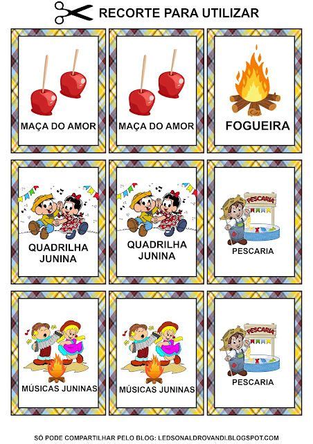 Jogo Da Mem Ria Junino Colorido E Para Colorir Material Gratuito