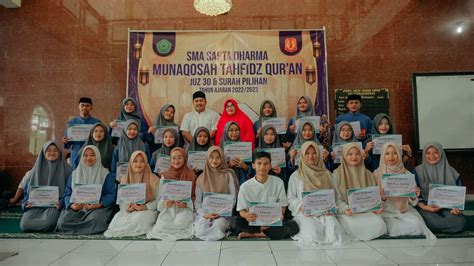 Munaqosah Tahfidz Quran SMA SAPTA DHARMA TAHUN 2023 SMA SAPTA DHARMA