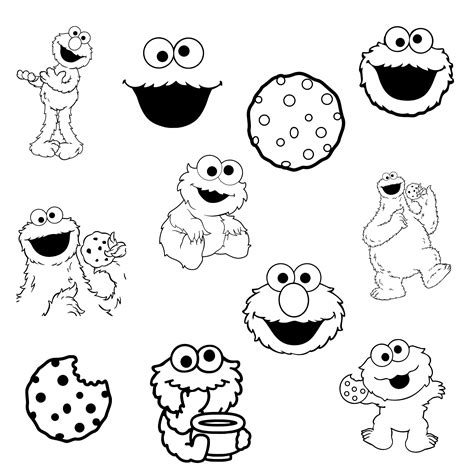 Cookie Monster Svg Bundle Cookie Svg Monster Svg Cookie Monster