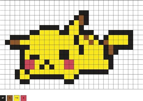 Pokemon Perler Beads Pixelkunst Pixel Art Sjablonen Strijkparels