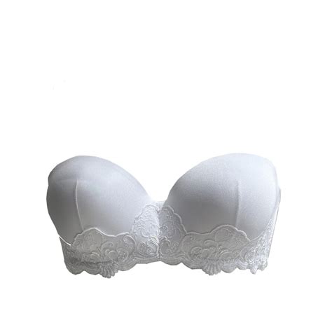 Ambra Lingerie Petit Versailles Strapless Balconnet Bh Wit