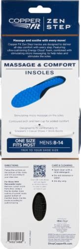 Idea Village Copper Fit® Zen Step™ Massage And Comfort Insoles 1 Pk