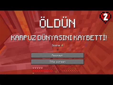 HARDCORE DÜNYAMI KAYBETTİM Minecraft Hardcore Survival Türkçe