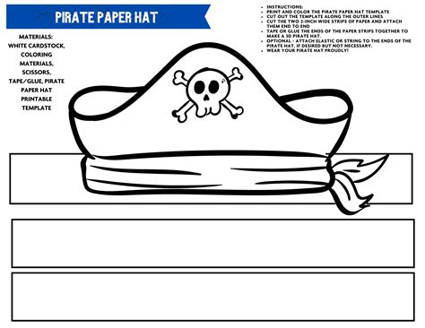 Pirate Hat Coloring Page