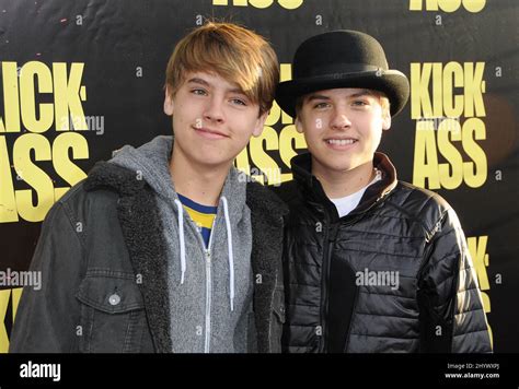 Cole Sprouse And Dylan Sprouse During The Kick Ass Premiere Held At