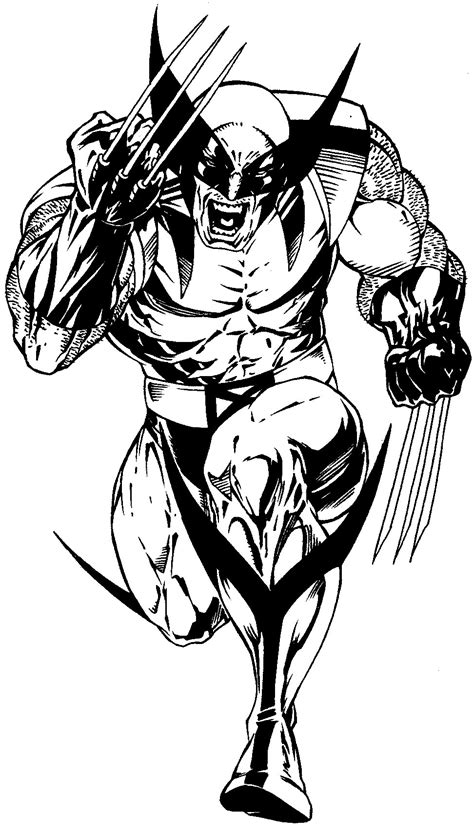 How To Draw Wolverine From Marvels X Men Superhero Team Drawing