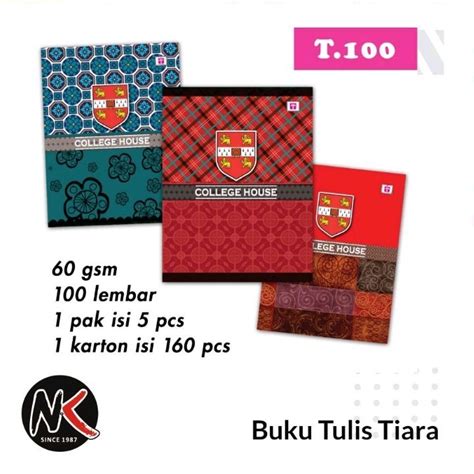 Jual Buku Tulis Campus Tiara Kwarto 100 Lembar Shopee Indonesia