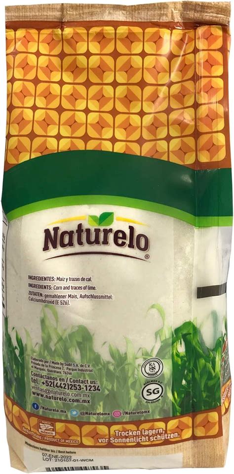 Naturelo Kg Nixtamalized Cornmeal Natural Corn Harina De Maiz