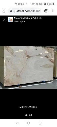 Malani Marbles White Michelangelo Marble Application Area Flooring