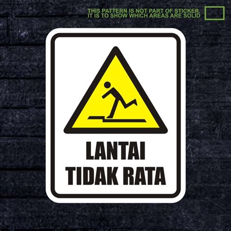 Jual Xwskpc Sticker Safety Sign K Keselamatan Kerja Lantai Tidak