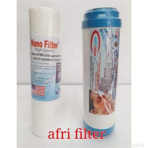 Jual Harga Gudang Paket Nano 2 Saringan Filter Air Siap Pakai Clear 10