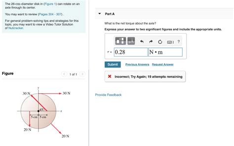 Solved The 26 Cm Diameter Disk In Figure 1 Can Rotate On Chegg