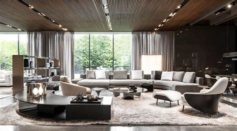 Company Showroom Living Room Furniture Layout Minotti Furniture