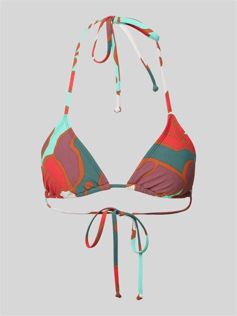 Kup online Barts Top bikini z wiązaniem na szyi model BUNBE czerwony