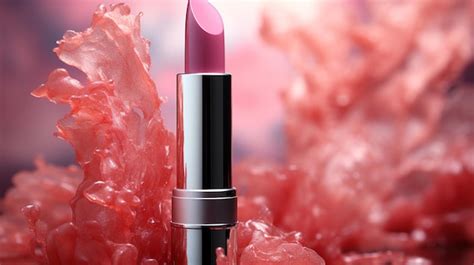 Premium AI Image | pink lipstick HD 8K wallpaper Stock Photographic Image