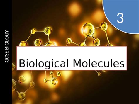 Igcse Biological Molecules Teaching Resources