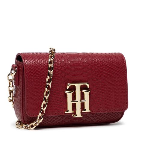 Handtasche Tommy Hilfiger Th Lock Mini Crossover Snake Aw Aw Xit