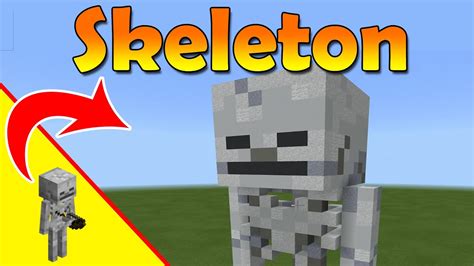 Minecraft Skeleton Skeleton Statue Minecraft Mob Build Tutorial