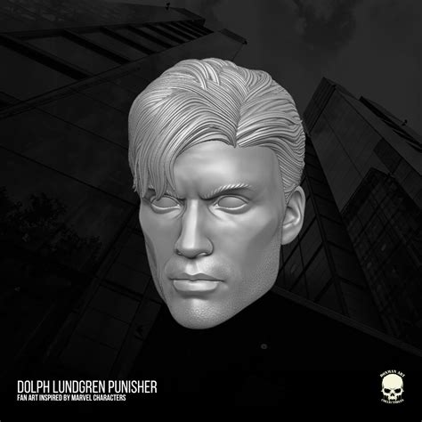 Dolph Lundgren Punisher 3D printable File For Action Figures - DONMAN ART