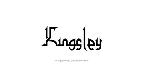 Kingsley Name Tattoo Designs