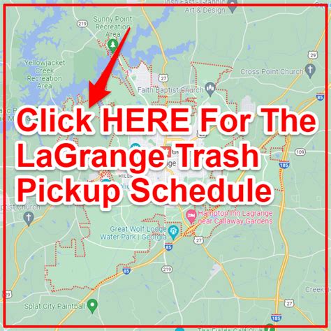 LaGrange Trash Schedule 2025 Bulk Pickup Holidays Map