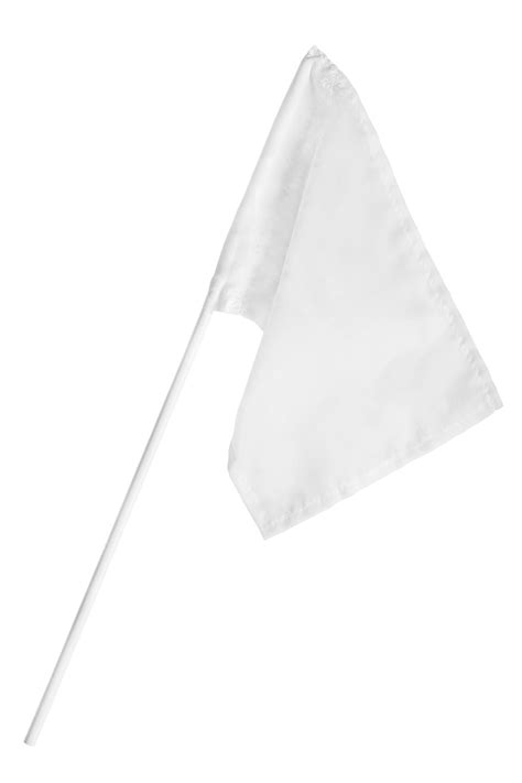 Premium Photo | White flag isolated